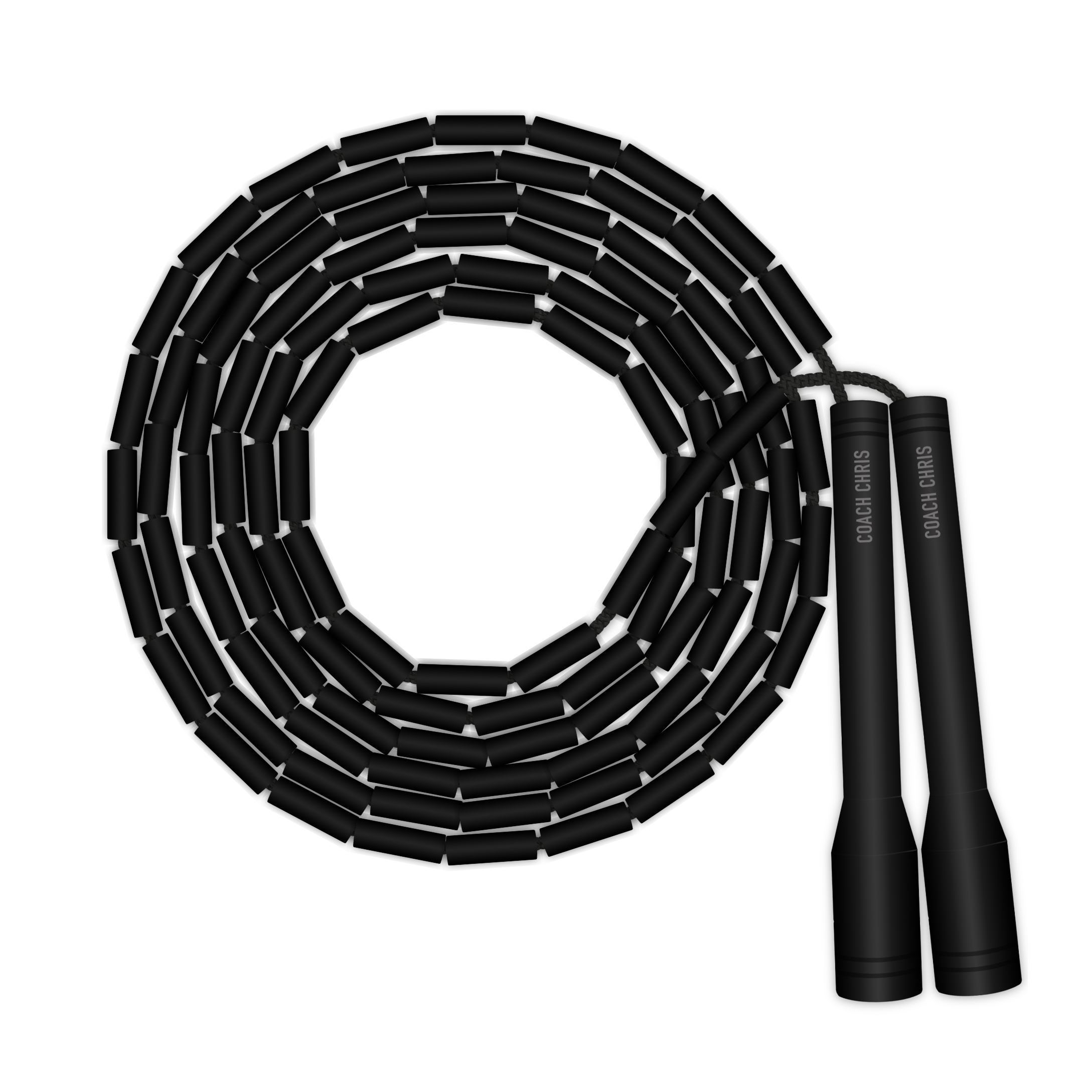 Obsidian Beaded Rope - Coach Chris | The Jump Rope Company